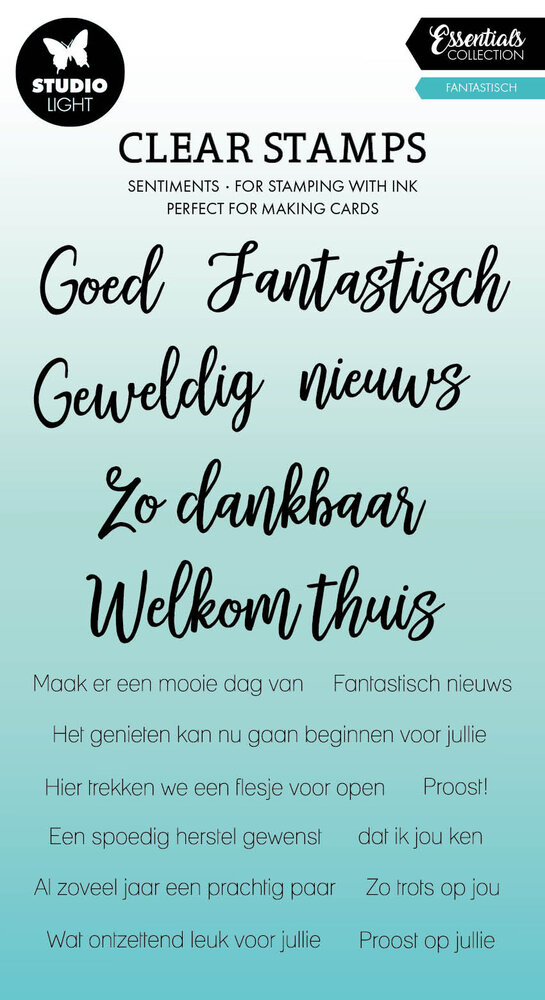 Studio Light Fantastisch Essentials Clear Stamps (SL-ES-STAMP558) (OUTLET) Studio Light Fantastisch Essentials Clear Stamps (SL-ES-STAMP558) (OUTLET)