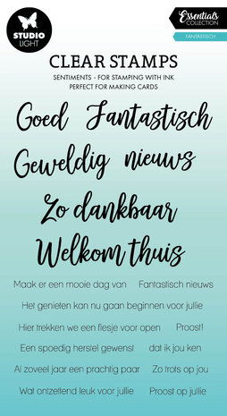 Studio Light Fantastisch Essentials Clear Stamps (SL-ES-STAMP558) (OUTLET) Studio Light Fantastisch Essentials Clear Stamps (SL-ES-STAMP558) (OUTLET)