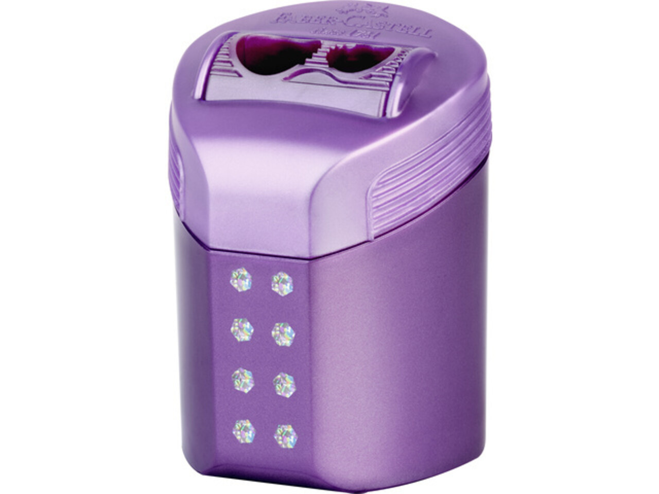 Faber Castell RollOn Sparkle Sharpener Double Hole Pink/Violet/Ocean Metallic (6pcs) (FC-183900) (DISCONTINUED) Faber Castell RollOn Sparkle Sharpener Double Hole Pink/Violet/Ocean Metallic (6pcs) (FC-183900) (DISCONTINUED)