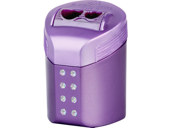 Faber Castell RollOn Sparkle Sharpener Double Hole Pink/Violet/Ocean Metallic (6pcs) (FC-183900) (DISCONTINUED) Faber Castell RollOn Sparkle Sharpener Double Hole Pink/Violet/Ocean Metallic (6pcs) (FC-183900) (DISCONTINUED)