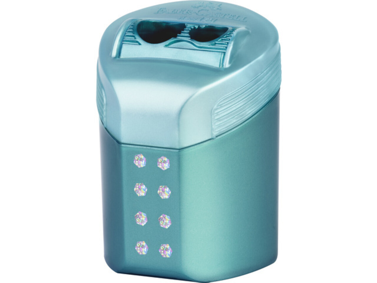 Faber Castell RollOn Sparkle Sharpener Double Hole Pink/Violet/Ocean Metallic (6pcs) (FC-183900) (DISCONTINUED) Faber Castell RollOn Sparkle Sharpener Double Hole Pink/Violet/Ocean Metallic (6pcs) (FC-183900) (DISCONTINUED)