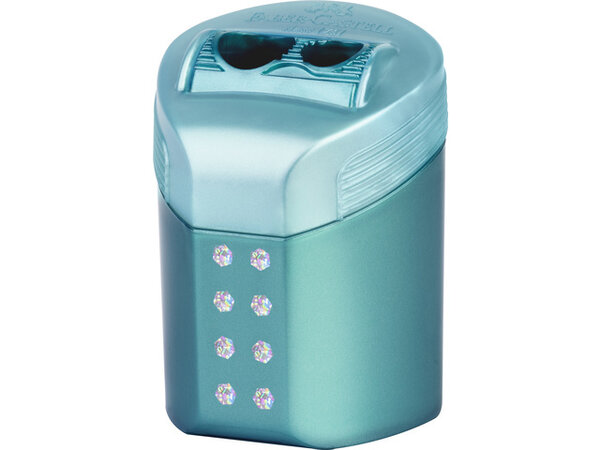 Faber Castell RollOn Sparkle Sharpener Double Hole Pink/Violet/Ocean Metallic (6pcs) (FC-183900) (DISCONTINUED) Faber Castell RollOn Sparkle Sharpener Double Hole Pink/Violet/Ocean Metallic (6pcs) (FC-183900) (DISCONTINUED)