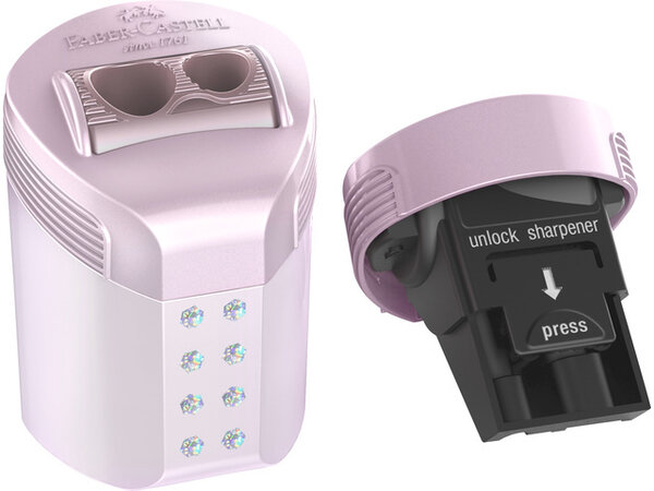 Faber Castell RollOn Sparkle Sharpener Double Hole Pink/Violet/Ocean Metallic (6pcs) (FC-183900) (DISCONTINUED) Faber Castell RollOn Sparkle Sharpener Double Hole Pink/Violet/Ocean Metallic (6pcs) (FC-183900) (DISCONTINUED)