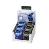Faber Castell RollOn Sparkle Sharpener Double Hole Midnight Black/Deep Blue (6pcs) (FC-183910) (DISCONTINUED)