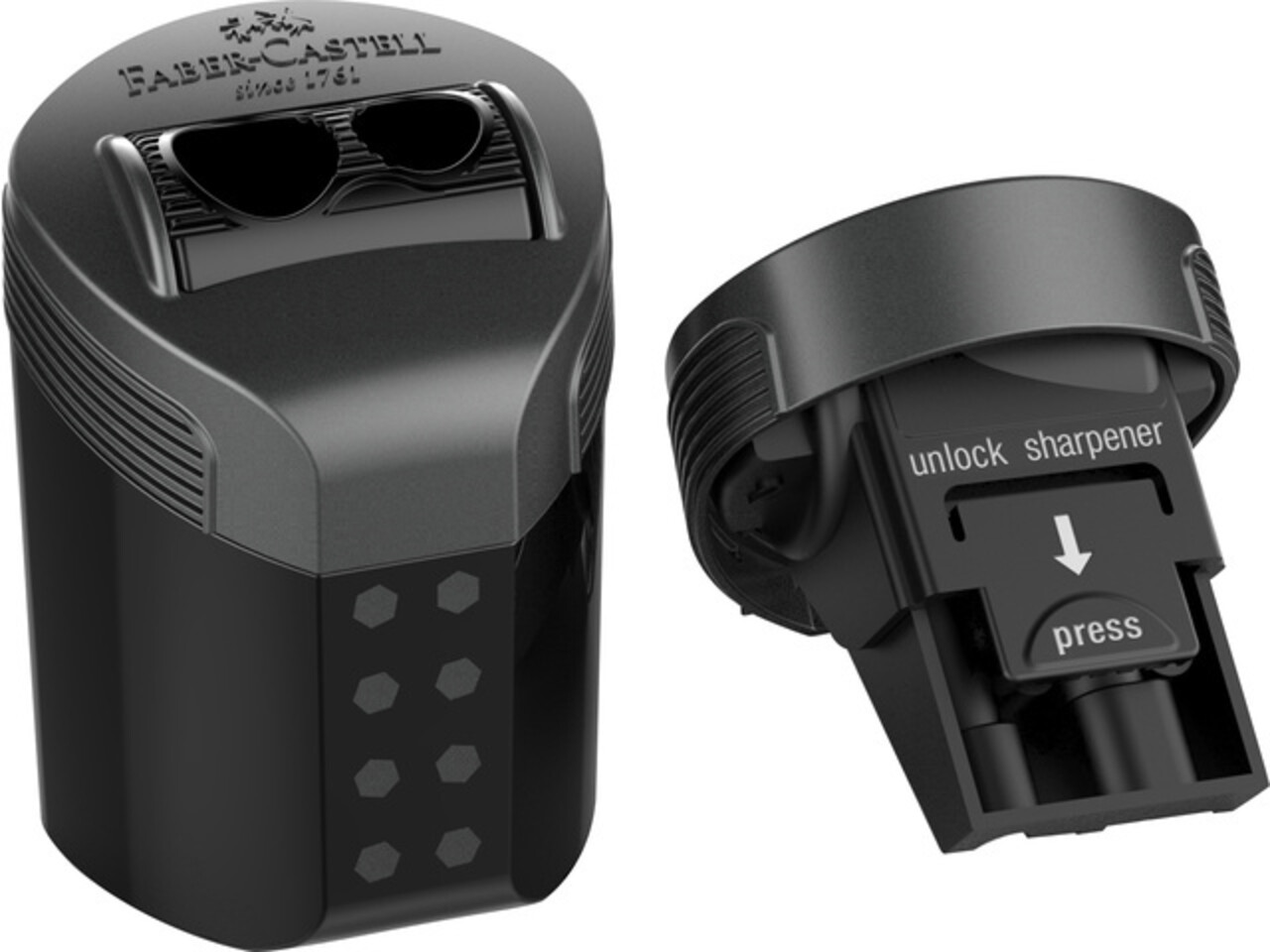 Faber Castell RollOn Sparkle Sharpener Double Hole Midnight Black/Deep Blue (6pcs) (FC-183910) (DISCONTINUED) Faber Castell RollOn Sparkle Sharpener Double Hole Midnight Black/Deep Blue (6pcs) (FC-183910) (DISCONTINUED)