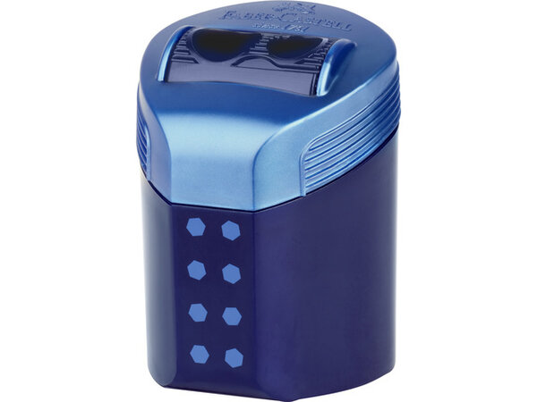 Faber Castell RollOn Sparkle Sharpener Double Hole Midnight Black/Deep Blue (6pcs) (FC-183910) (DISCONTINUED) Faber Castell RollOn Sparkle Sharpener Double Hole Midnight Black/Deep Blue (6pcs) (FC-183910) (DISCONTINUED)