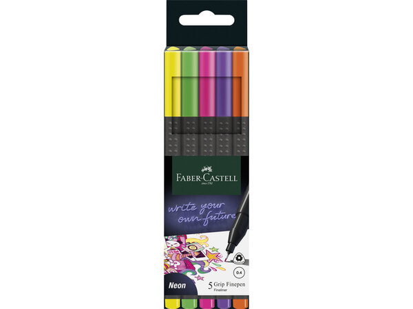 Faber Castell Fineliner 0,4mm Neon (5pcs) (FC-151603) (DISCONTINUED) Faber Castell Fineliner 0,4mm Neon (5pcs) (FC-151603) (DISCONTINUED)