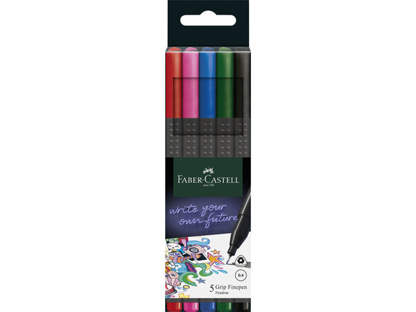 Faber Castell Fineliner 0,4mm Basic (5pcs) (FC-151604) (DISCONTINUED) Faber Castell Fineliner 0,4mm Basic (5pcs) (FC-151604) (DISCONTINUED)