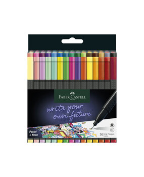 Faber Castell Fineliner 0,4mm Pastel + Neon (30pcs) (FC-151630)