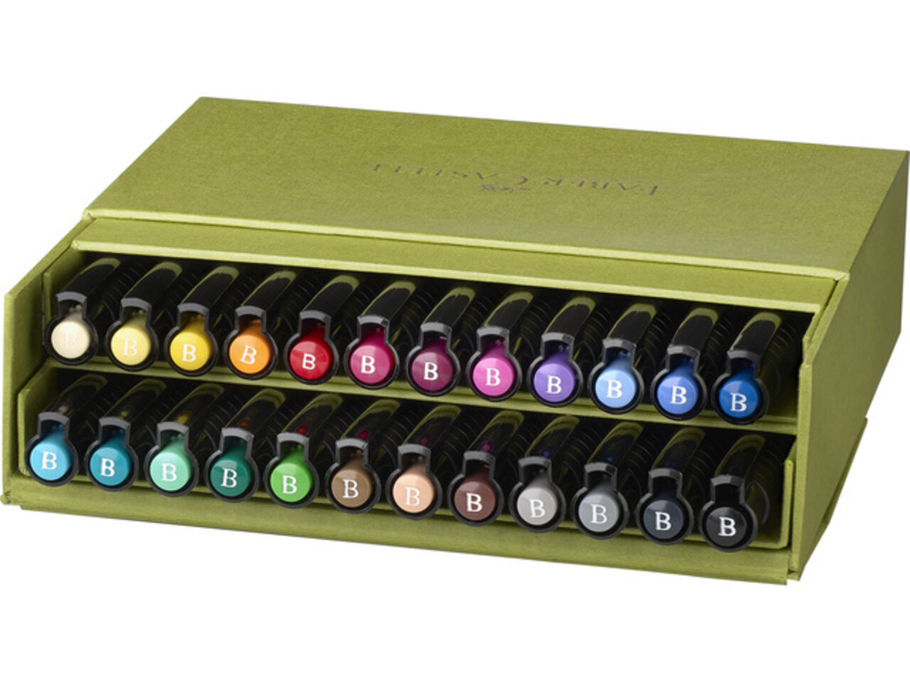 Faber Castell Pitt Artist Pen Brush Pigmented India Ink Studiobox (24pcs) (FC-167191)
