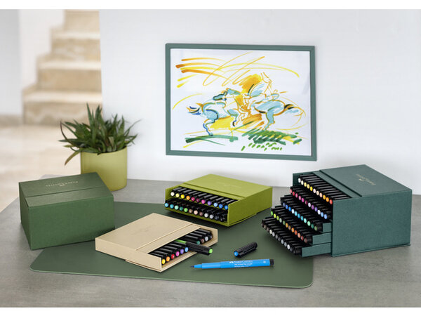 Faber Castell Pitt Artist Pen Brush Pigmented India Ink Studiobox (12pcs) (FC-167190) Faber Castell Pitt Artist Pen Brush Pigmented India Ink Studiobox (12pcs) (FC-167190)