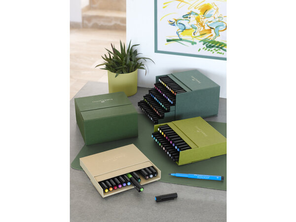 Faber Castell Pitt Artist Pen Brush Pigmented India Ink Studiobox (12pcs) (FC-167190) Faber Castell Pitt Artist Pen Brush Pigmented India Ink Studiobox (12pcs) (FC-167190)