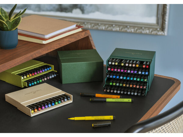 Faber Castell Pitt Artist Pen Brush Pigmented India Ink Studiobox (12pcs) (FC-167190) Faber Castell Pitt Artist Pen Brush Pigmented India Ink Studiobox (12pcs) (FC-167190)