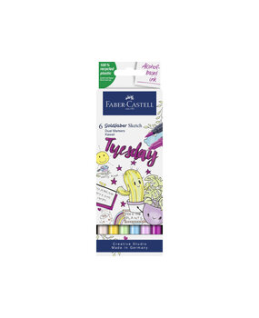 Faber Castell Goldfaber Sketch Dual Markers Alcohol-based Kawaii (6pcs) (FC-164811)