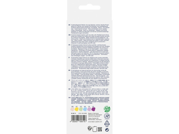 Faber Castell Goldfaber Sketch Dual Markers Alcohol-based Kawaii (6pcs) (FC-164811) Faber Castell Goldfaber Sketch Dual Markers Alcohol-based Kawaii (6pcs) (FC-164811)