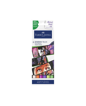 Faber Castell Goldfaber Sketch Dual Markers Alcohol-based Graphic Novel (6pcs) (FC-164810)