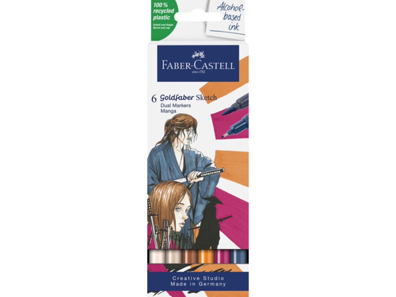 Faber Castell Goldfaber Sketch Dual Markers Alcohol-based Manga (6pcs) (FC-164809) (DISCONTINUED)
