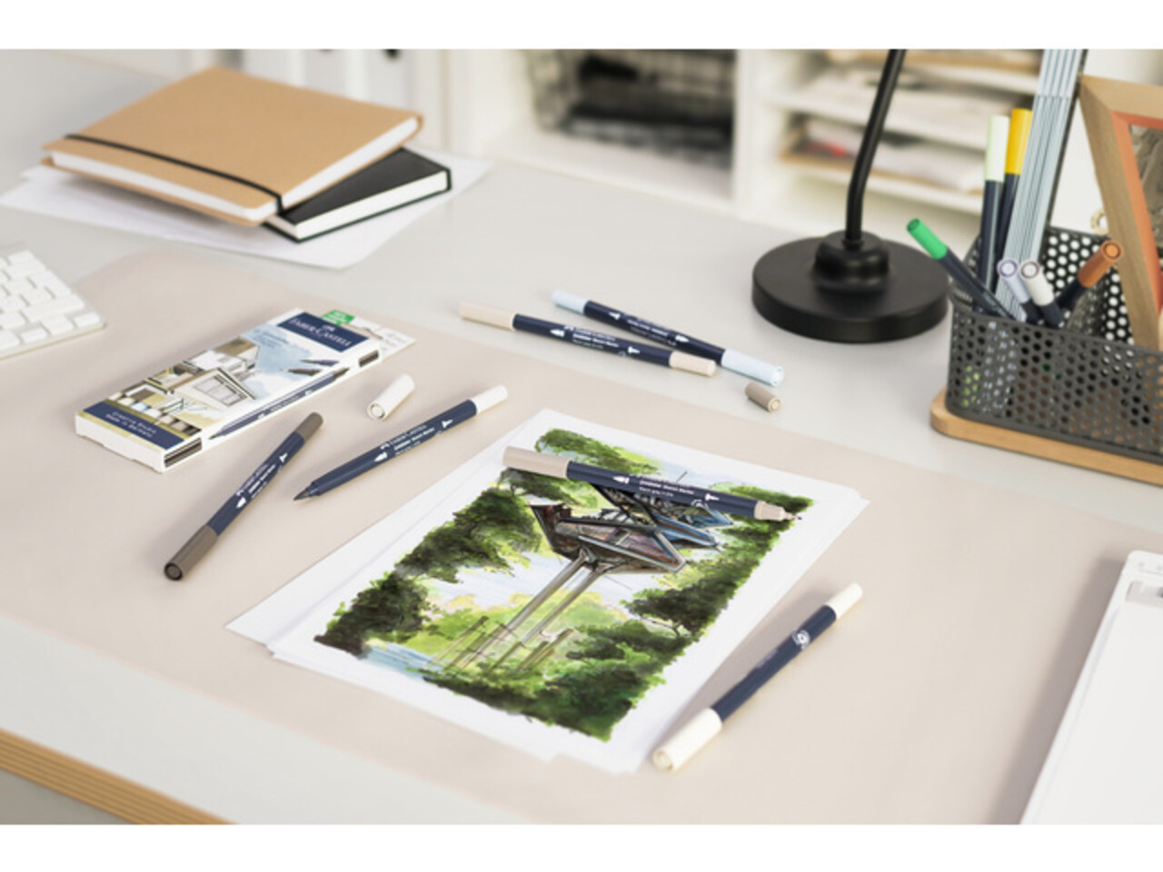 Faber Castell Goldfaber Sketch Dual Markers Alcohol-based Architecture (6pcs) (FC-164807) Faber Castell Goldfaber Sketch Dual Markers Alcohol-based Architecture (6pcs) (FC-164807)