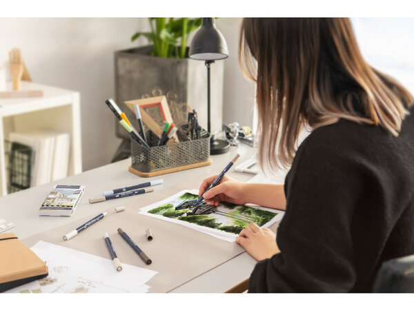 Faber Castell Goldfaber Sketch Dual Markers Alcohol-based Architecture (6pcs) (FC-164807) Faber Castell Goldfaber Sketch Dual Markers Alcohol-based Architecture (6pcs) (FC-164807)