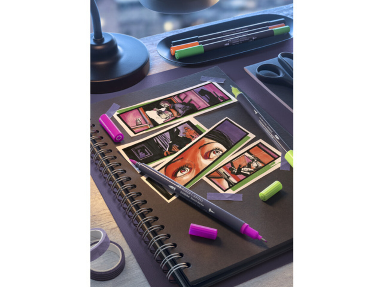 Faber Castell Goldfaber Sketch Dual Markers Alcohol-based Product Design (6pcs) (FC-164806) Faber Castell Goldfaber Sketch Dual Markers Alcohol-based Product Design (6pcs) (FC-164806)