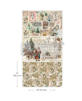 Re-Design with Prima Holly Jolly Hideaway 19.5x30 Inch Tissue Paper (3pcs) (668693) (DISCONTINUED)