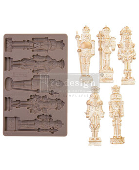 Re-Design with Prima Wooden Nutcracker 5x8 Inch Decor Mould (667122)