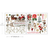 Re-Design with Prima Holiday Traditions 12x12 Inch Maxi Transfers (2pcs) (667115) (DISCONTINUED)