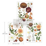 Re-Design with Prima Seasonal Splendor 8.5x11 Inch Middy Decor Transfers (3pcs) (666705) (DISCONTINUED)