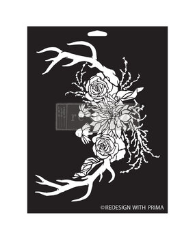 Re-Design with Prima Wildwood Cabin 9x12 Inch Decor Stencils (1pcs) (666682) (DISCONTINUED)