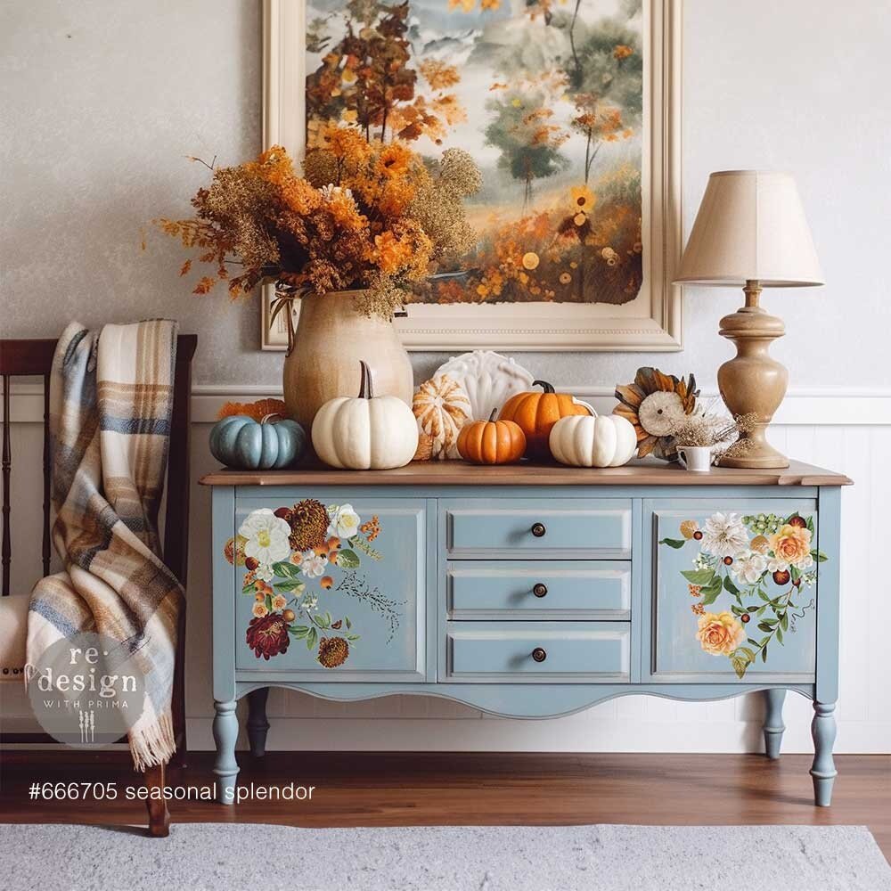 Re-Design with Prima Seasonal Splendor 8.5x11 Inch Middy Decor Transfers (3pcs) (666705) (DISCONTINUED)