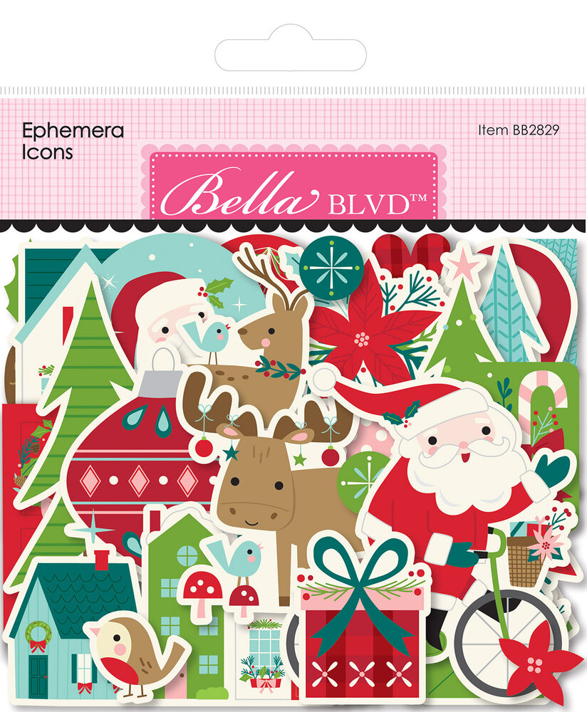 Bella BLVD Merry Little Christmas Ephemera Icons (BB2829) (DISCONTINUED)