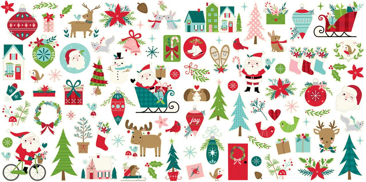 Bella BLVD Merry Little Christmas Ephemera Icons (BB2829) (DISCONTINUED)