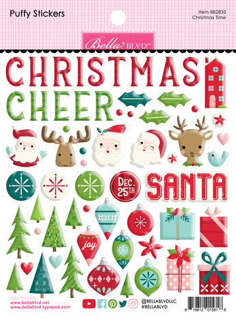 Bella BLVD Christmas Time Puffy Stickers (BB2833) (DISCONTINUED)