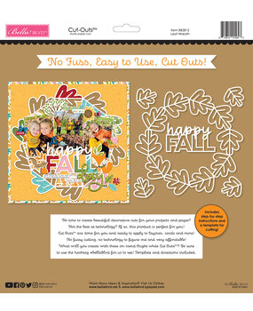 Bella BLVD Leaf Wreath Cut Outs (BB2812) (OUTLET)