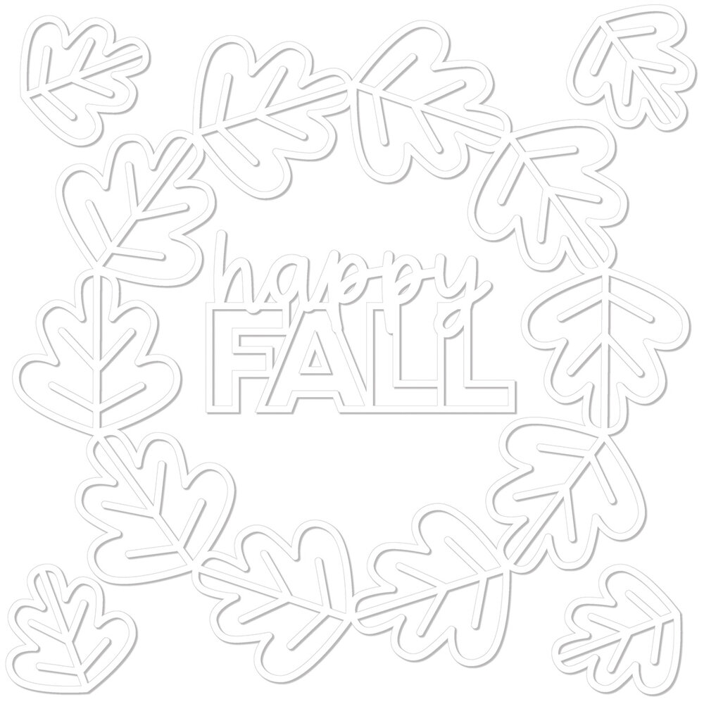 Bella BLVD Leaf Wreath Cut Outs (BB2812) (OUTLET)