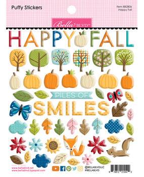 Bella BLVD Happy Fall Puffy Stickers (BB2806) (OUTLET)