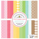 Doodlebug Design Gingerbread Kisses 12x12 Inch Petite Prints Assortment Pack (8334) (DISCONTINUED)