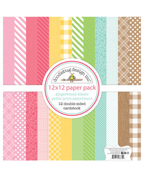 Doodlebug Design Gingerbread Kisses 12x12 Inch Petite Prints Assortment Pack (8334) (DISCONTINUED)