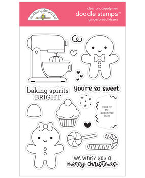 Doodlebug Design Gingerbread Kisses Doodle Stamps (8308) (DISCONTINUED) Doodlebug Design Gingerbread Kisses Doodle Stamps (8308) (DISCONTINUED)