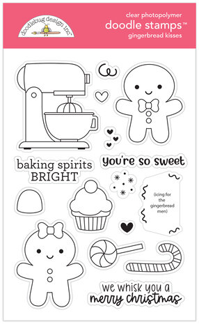 Doodlebug Design Gingerbread Kisses Doodle Stamps (8308) (DISCONTINUED) Doodlebug Design Gingerbread Kisses Doodle Stamps (8308) (DISCONTINUED)