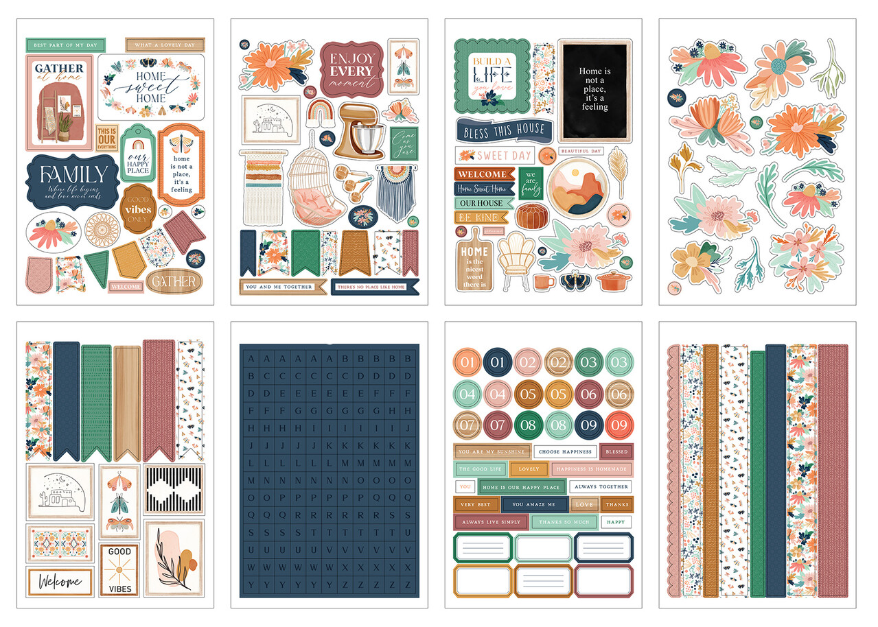 Carta Bella At Home Sticker Book (CBAH339029) (OUTLET)