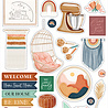 Carta Bella At Home Chipboard Accents (CBAH339021) (OUTLET)