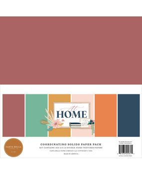 Carta Bella At Home 12x12 Inch Coordinating Solids Paper Pack (CBAH339015) (OUTLET)