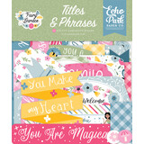 Echo Park Fairy Garden Titles & Phrases (FG338032) (DISCONTINUED)