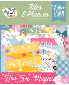 Echo Park Fairy Garden Titles & Phrases (FG338032) (DISCONTINUED)