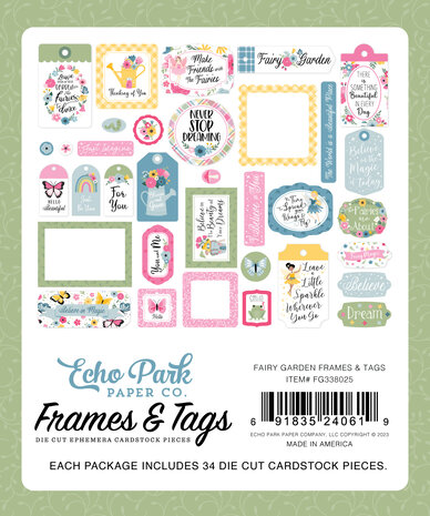 Echo Park Fairy Garden Frames & Tags (FG338025) (OUTLET)