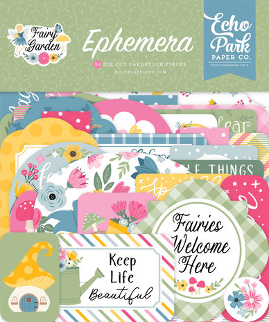 Echo Park Fairy Garden Ephemera (FG338024) (DISCONTINUED) Echo Park Fairy Garden Ephemera (FG338024) (DISCONTINUED)