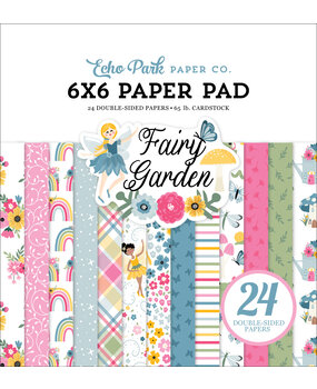 Echo Park Fairy Garden 6x6 Inch Paper Pad (FG338023) (DISCONTINUED)