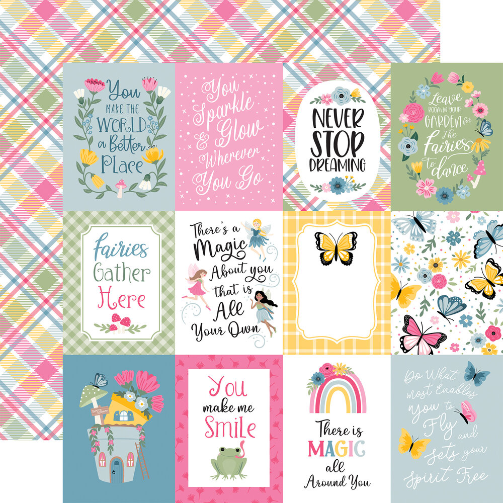 Echo Park Fairy Garden 6x6 Inch Paper Pad (FG338023) (DISCONTINUED) Echo Park Fairy Garden 6x6 Inch Paper Pad (FG338023) (DISCONTINUED)