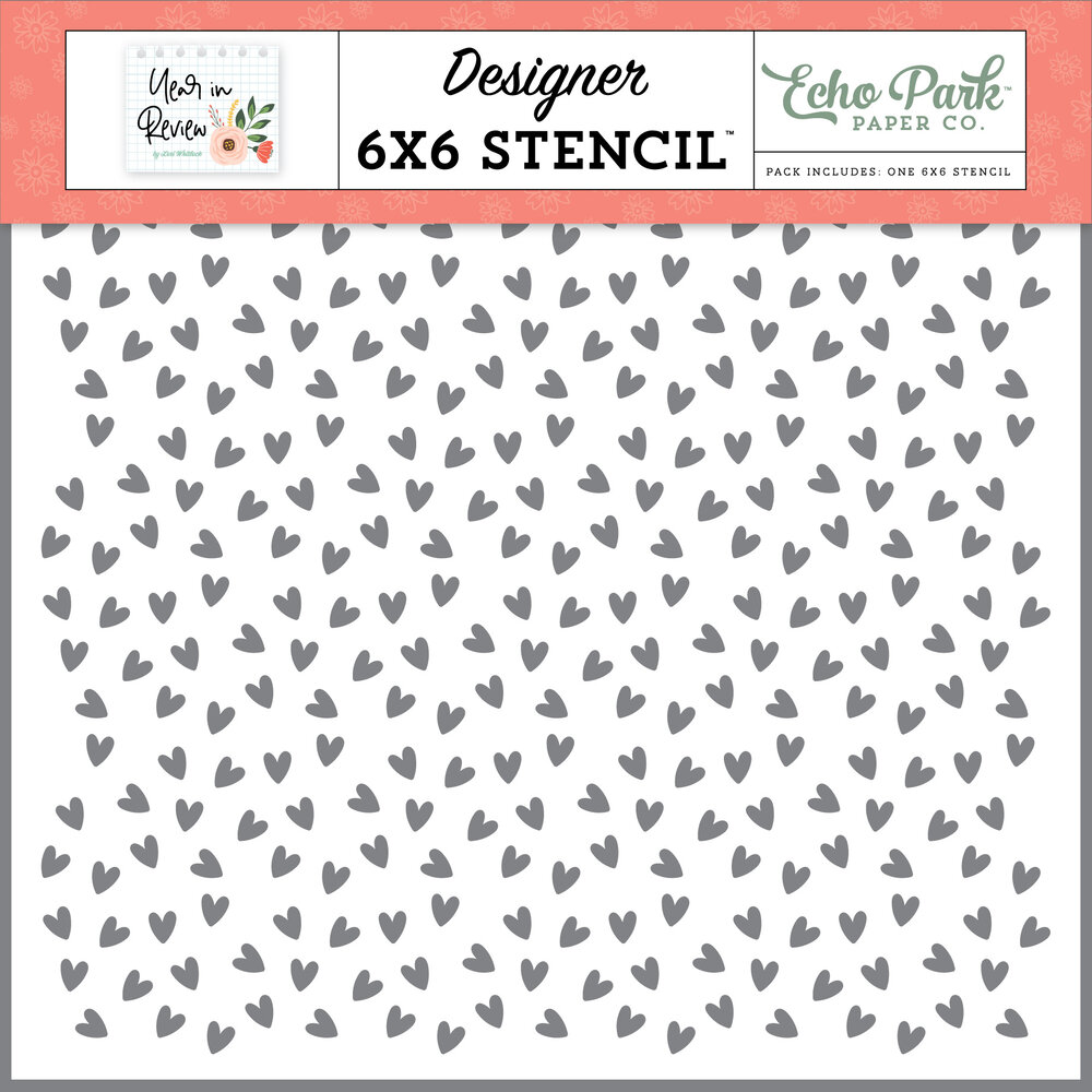 Echo Park Small Heart Scatter Stencil (YIR337035) (OUTLET) Echo Park Small Heart Scatter Stencil (YIR337035) (OUTLET)